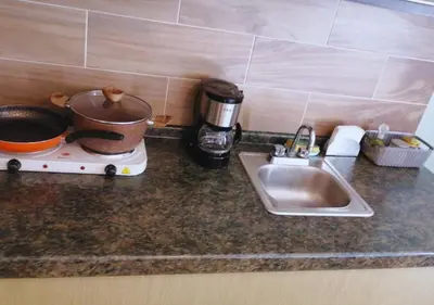 Una cocina o zona de cocina en Depa Familiar a 2 cuadras del Auditorio Benito Juárez