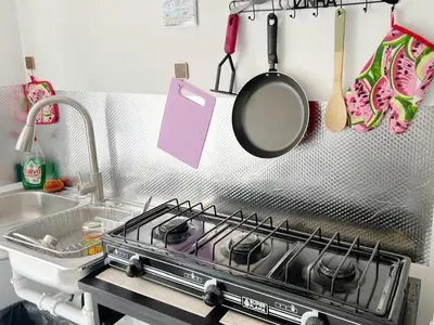 Una cocina o zona de cocina en Departamento 3Hab 7min del Centro