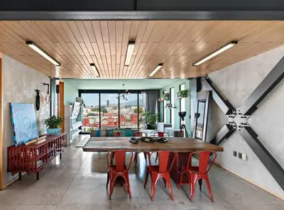 Zona de estar de Espectacular PENTHOUSE en Centro de Puebla