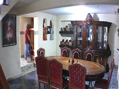 Un restaurante o sitio para comer en Casa Principal Vintage Rancho El Plantel