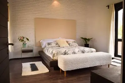 Cama o camas de una habitación en Casa Ananda