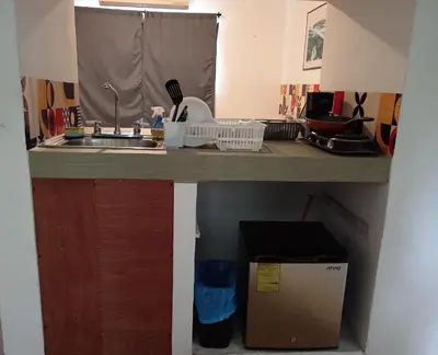 Una cocina o zona de cocina en Depa a 3 min de Plaza Portales