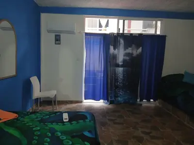 Zona de estar de Hostal