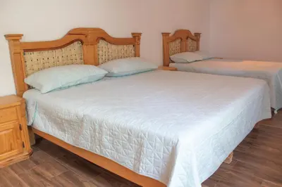 Cama o camas de una habitación en Los Temazcales de Xochitepec