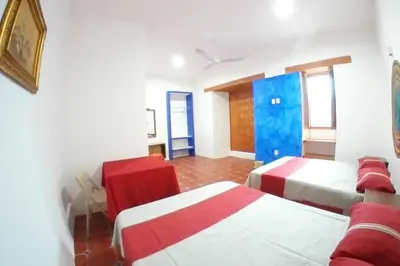 Cama o camas de una habitación en Melchor house in the historic center