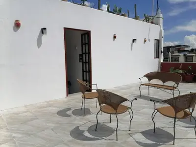Un patio o zona al aire libre en Melchor house in the historic center