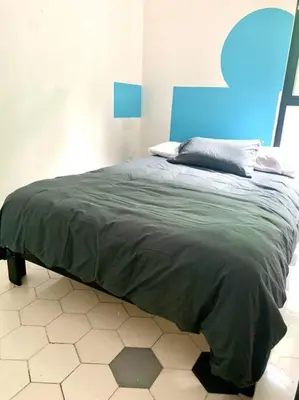 Cama o camas de una habitación en Nuevo Loft con Gym con Alberca y Terraza