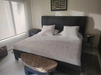 Cama o camas de una habitación en Terrasol 512