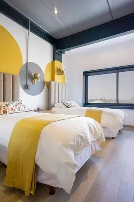 Cama o camas de una habitación en Lujoso APARTAMENTO en Centro de Puebla