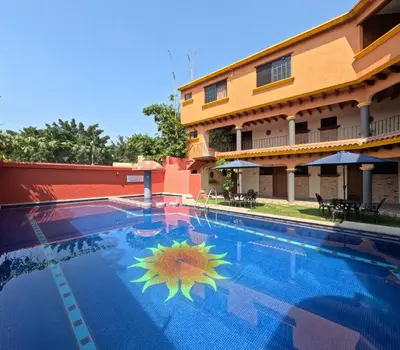 Piscina en o cerca de Hotel Sta Cruz Oaxtepec