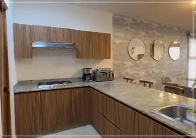 Una cocina o zona de cocina en Suite Ballena Hermoso alojamiento Familiar
