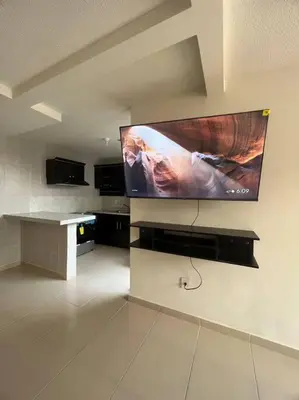 Una televisión o centro de entretenimiento en Casa tabachines