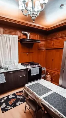 Una cocina o zona de cocina en Habitacion privada con baño regadera y cocina E