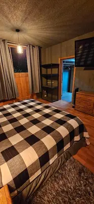 Cama o camas de una habitación en Habitacion privada con baño regadera y cocina E