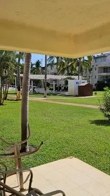 Jardín al aire libre en Hermoso departamento