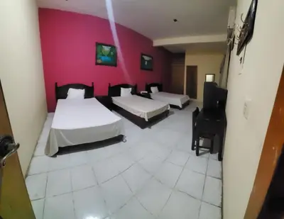Cama o camas de una habitación en Hotel Real