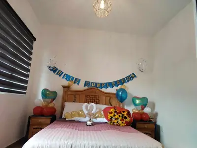 Cama o camas de una habitación en Posada Amatenco & Spa Tepoztlán