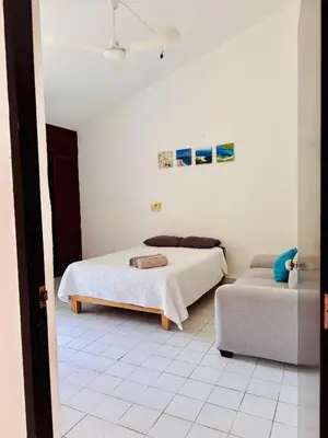 Cama o camas de una habitación en Casa Zen Santa cruz