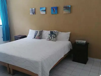 Cama o camas de una habitación en Casa Zen Santa cruz
