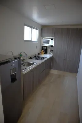 Una cocina o zona de cocina en Habitación CI Vintage En Coyoacán