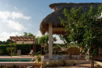 Jardín al aire libre en Villa Cielo de Diamantes