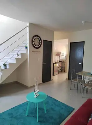 Zona de estar de Cómoda casa en clúster privado