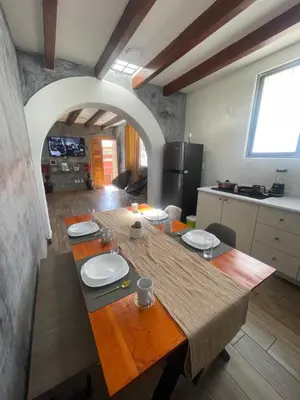 Una cocina o zona de cocina en Departamento Blausee