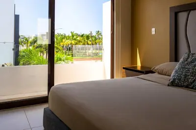 Cama o camas de una habitación en Modern House 3 Bedrooms & Pool Acapulco