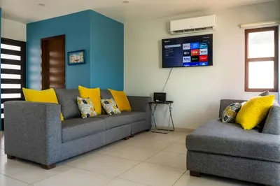 Zona de estar de Modern House 3 Bedrooms & Pool Acapulco