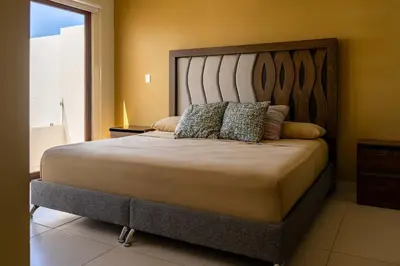 Cama o camas de una habitación en Modern House 3 Bedrooms & Pool Acapulco