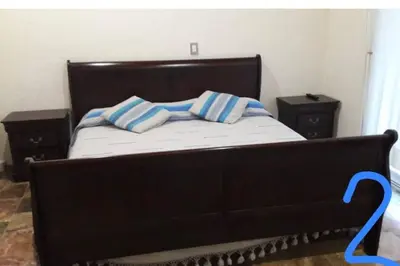 Cama o camas de una habitación en Casa Alce