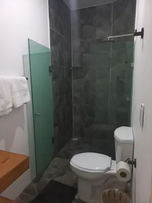 Un baño de Casa De La Palmera