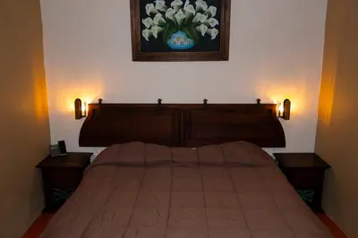Cama o camas de una habitación en Small and comfy loft near Atlixco's center