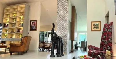 Zona de estar de Casa amueblada dentro de club de golf