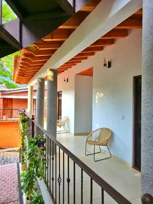 Un balcón o terraza de Casa Flores