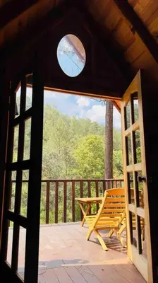Paisaje cerca de este chalet de montaña