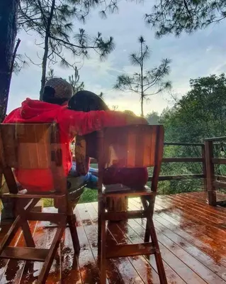 Paisaje cerca de este chalet de montaña
