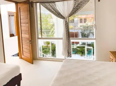 Cama o camas de una habitación en Casa Bella Vista