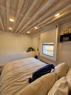 Cama o camas de una habitación en Andreas Loft