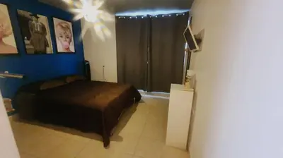 Cama o camas de una habitación en Casitas