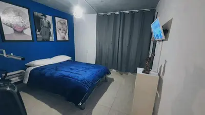 Cama o camas de una habitación en Casitas