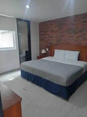 Cama o camas de una habitación en Departamento en Cholula Pue Los Remedios C2