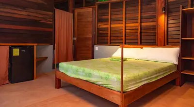 Cama o camas de una habitación en Casa Paraiso Mazunte - lofts with Sea view