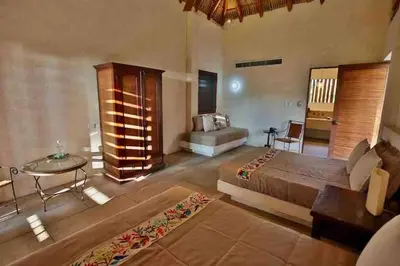 Zona de estar de Casa Los Cocoteros