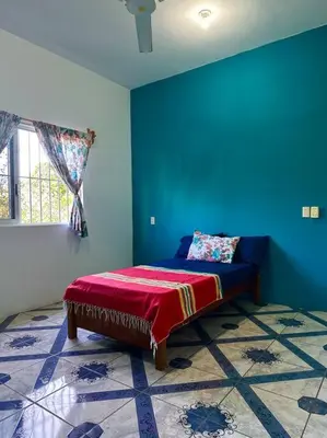 Cama o camas de una habitación en Casa Libertad