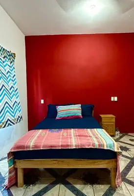 Cama o camas de una habitación en Casa Libertad
