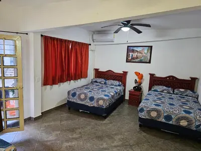 Cama o camas de una habitación en Casablanca Bonfil #1