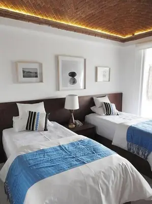 Cama o camas de una habitación en Casa renta Acapulco Villas Leo