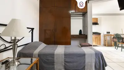 Cama o camas de una habitación en Bohemian Loft Xochimilco Neighborhood - 1 Bed