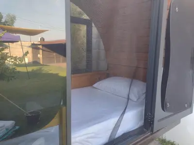 Cama o camas de una habitación en Aldea Xochi cabañas